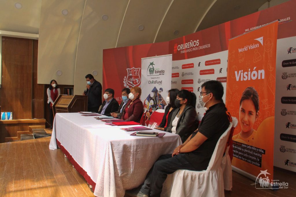 Presentación de la elaboración del Plan Municipal de la niñez en Oruro